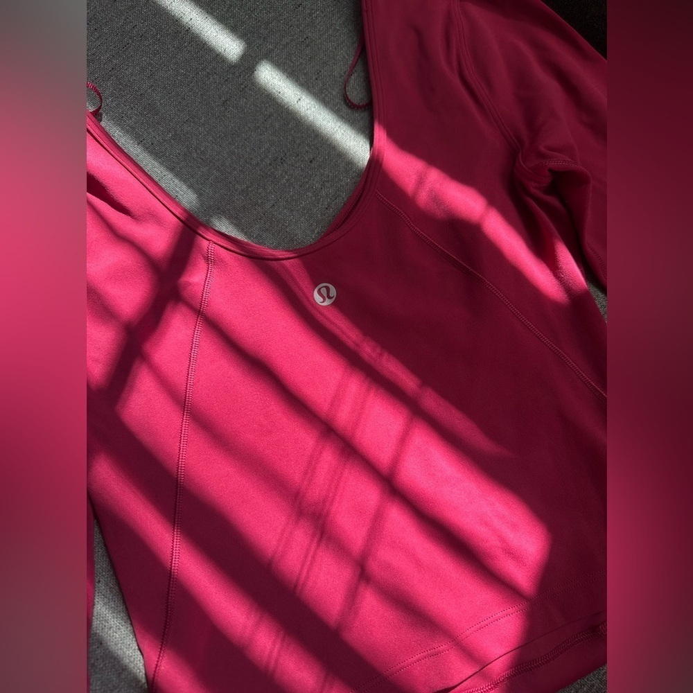 Lululemon Align Women's Burgundy  Crop-top Size 2 - Picture 6 of 9